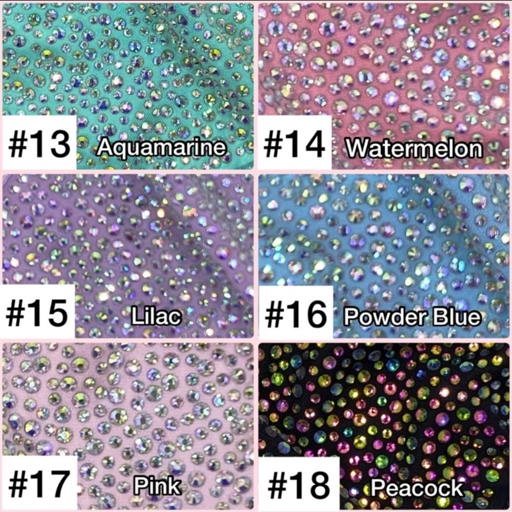 ✨#13 Aquamarine✨Crystal Bling Face Mask - Picture 8 of 15